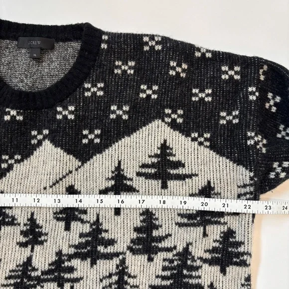 J.Crew Snow Cabin Forest Wool Sweater, Size XL - Picture 8 of 11